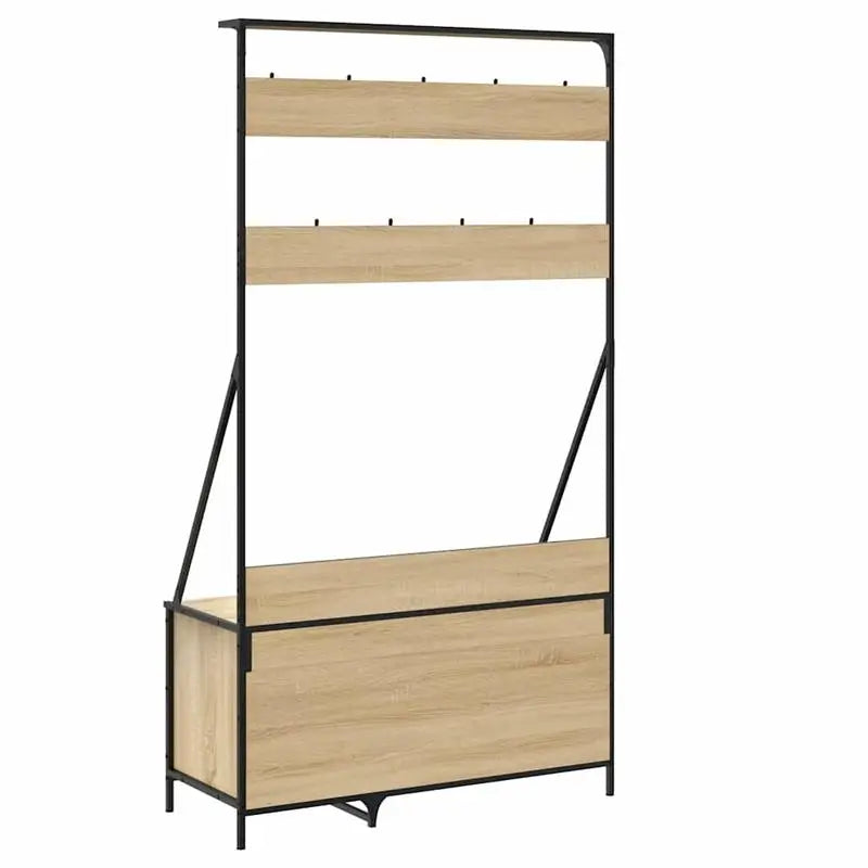 Garderobe Mit Schuhschrank Eiche