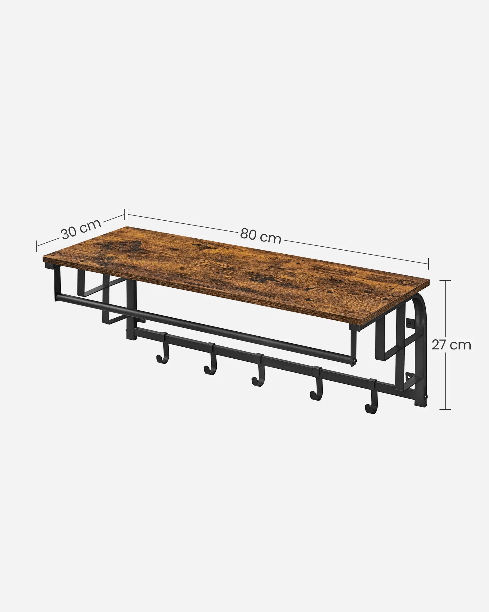 Wandgarderobe Holz Mit Ablage