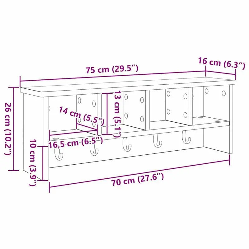 Garderobe Altholz Eiche
