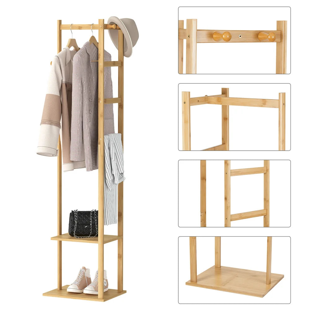 Garderobe Bambus Holz