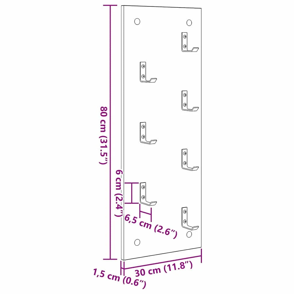Garderobe 80 Cm Breit Eiche