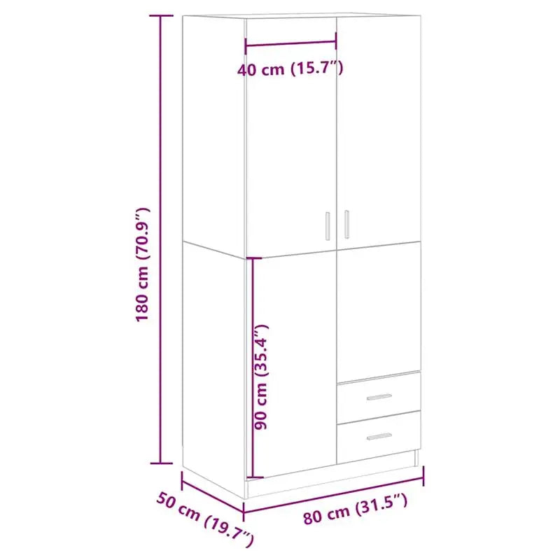 Garderobe Eiche Massiv Modern