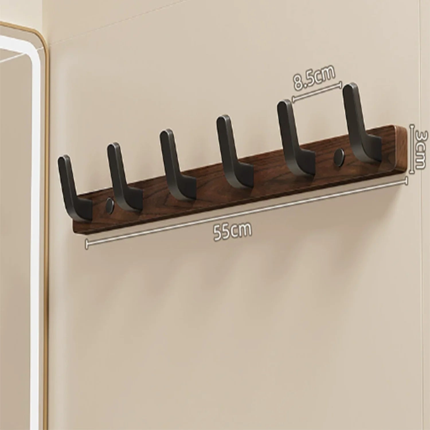 Einfache Garderobe Holz