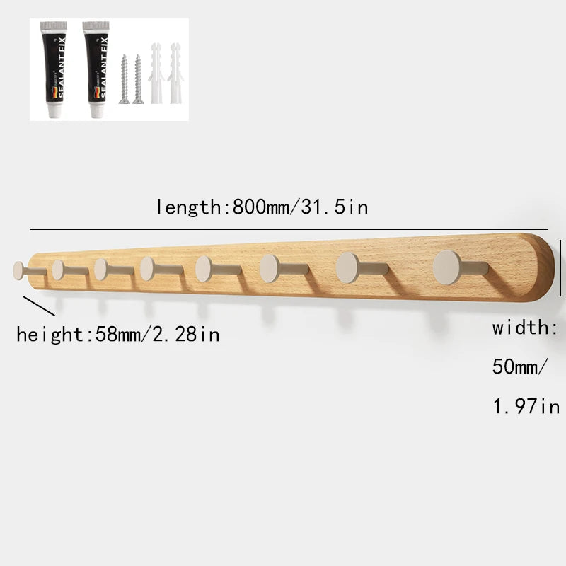 Garderobe Buche Natur