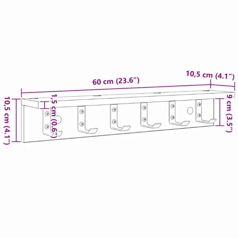 Weiße Holz Garderobe