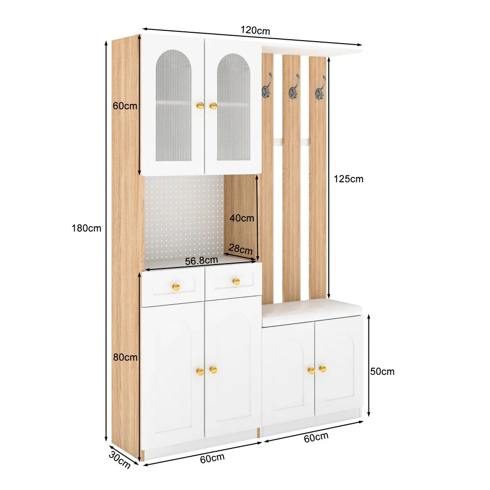 Garderobe Flur Eiche