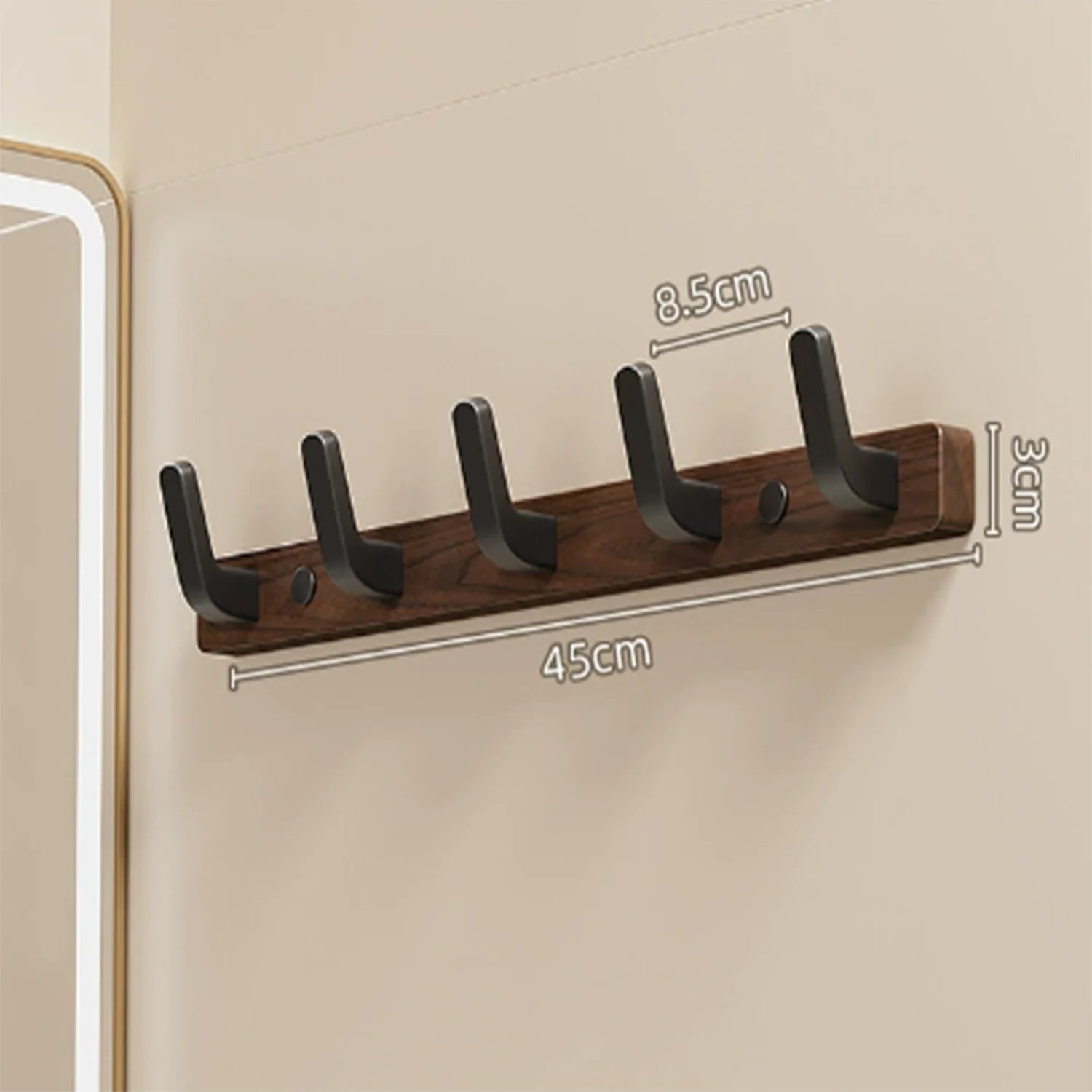 Einfache Garderobe Holz