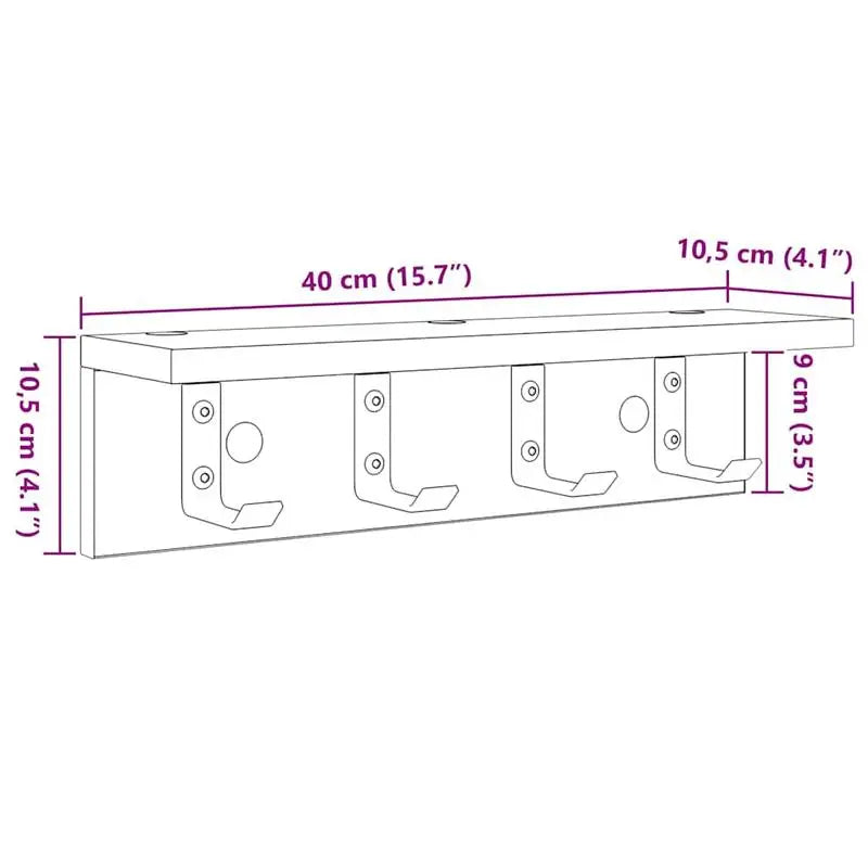 Garderobe Holz Massiv