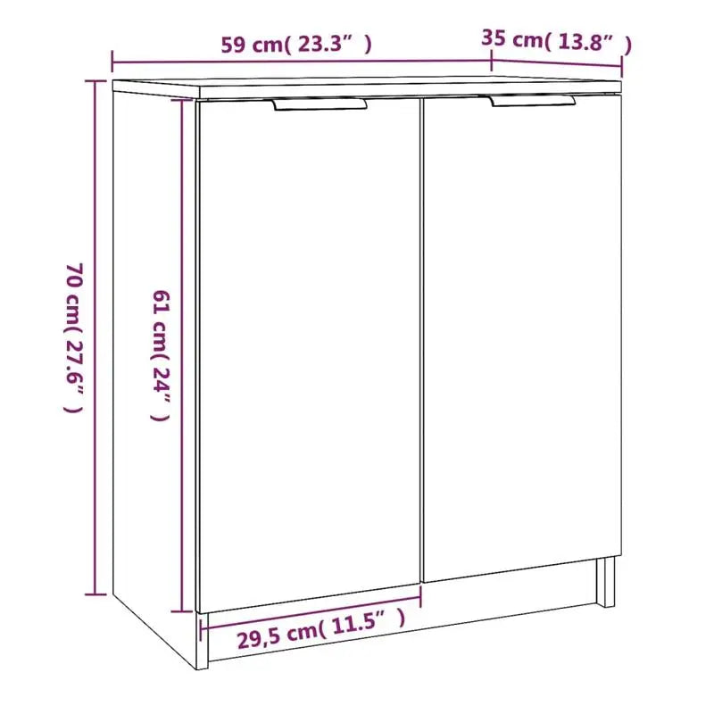 Garderobe Sonoma Eiche Grau