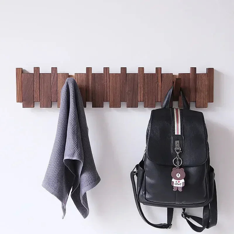 Garderobe Schwarz Holz