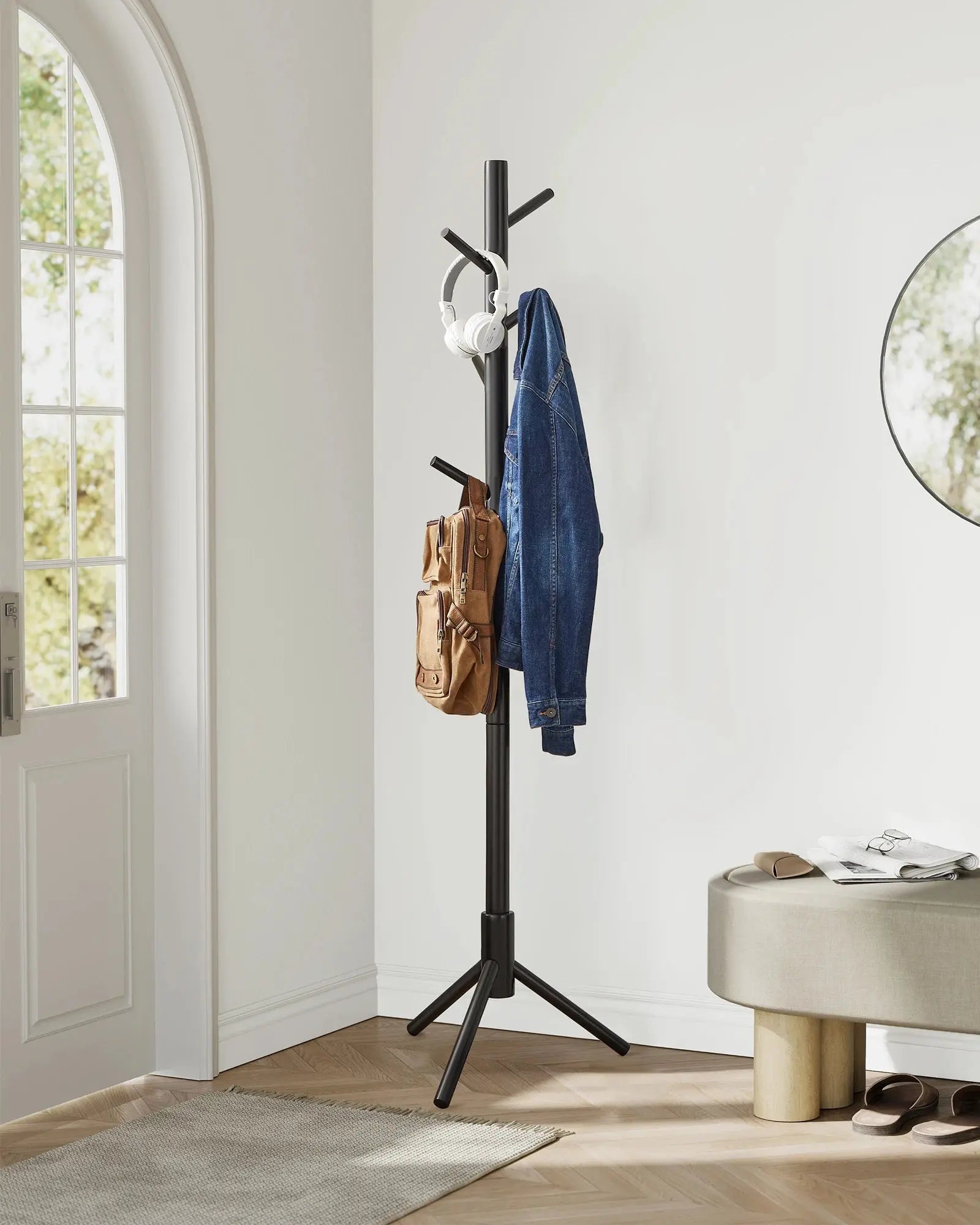 Coat Rack Stand Wooden