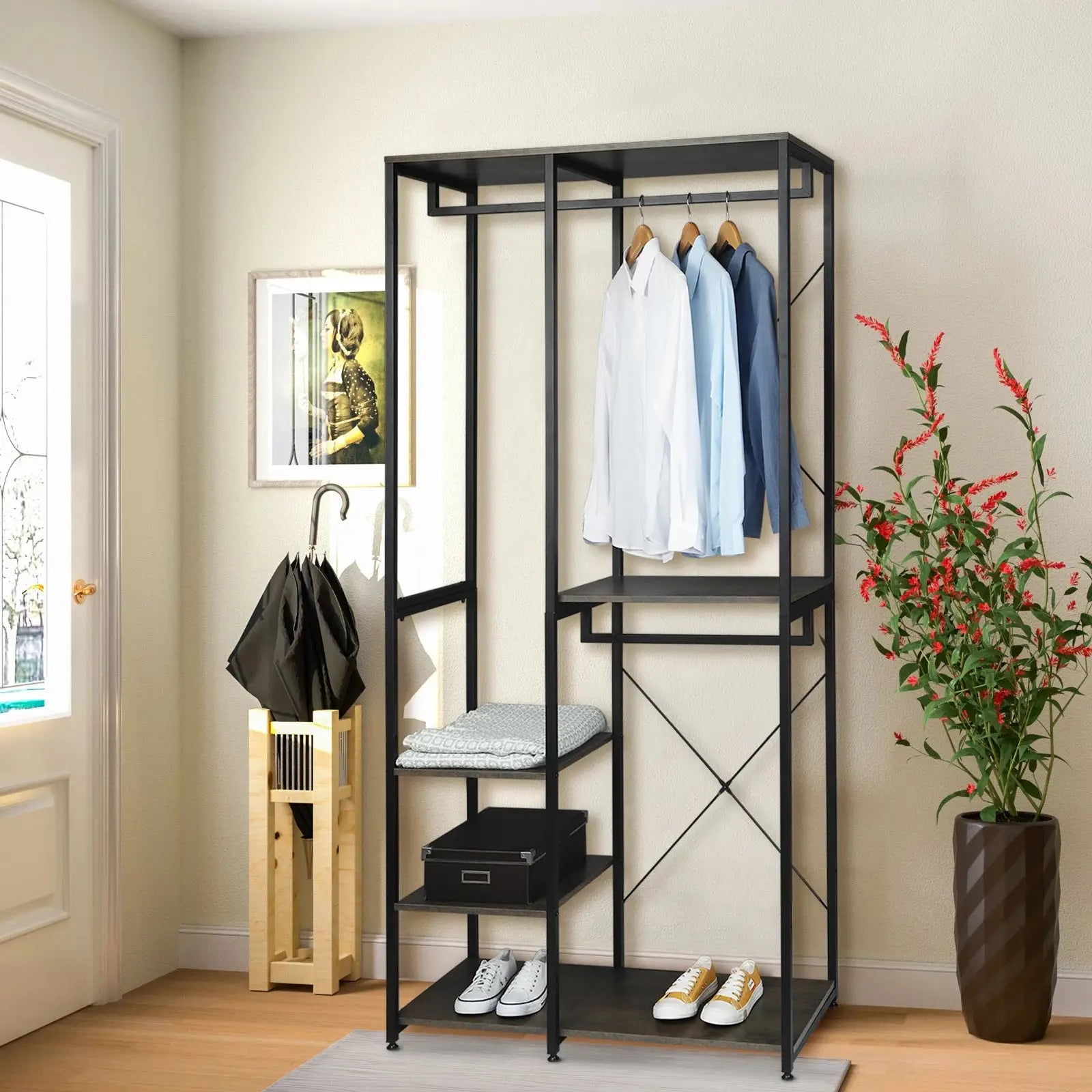 Designer Garderobe Holz