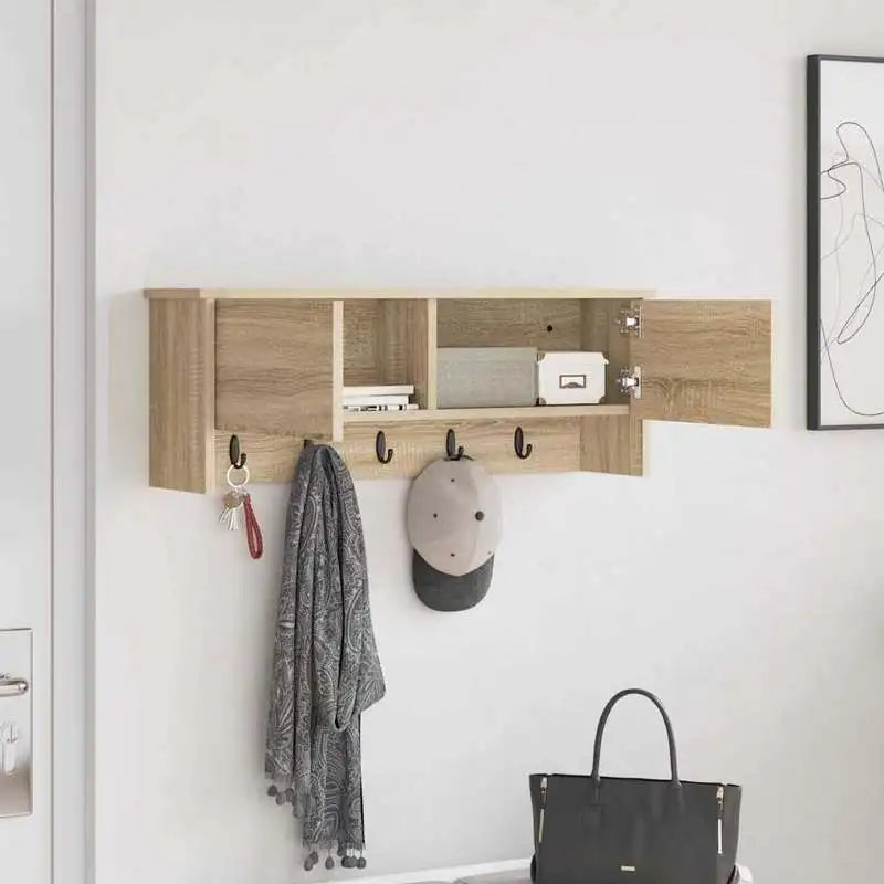 Eiche Paneel Garderobe