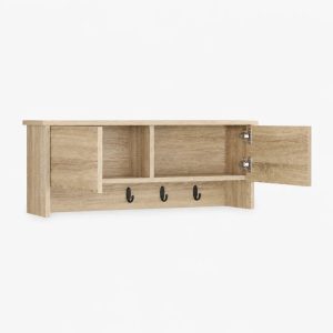 Eiche Paneel Garderobe