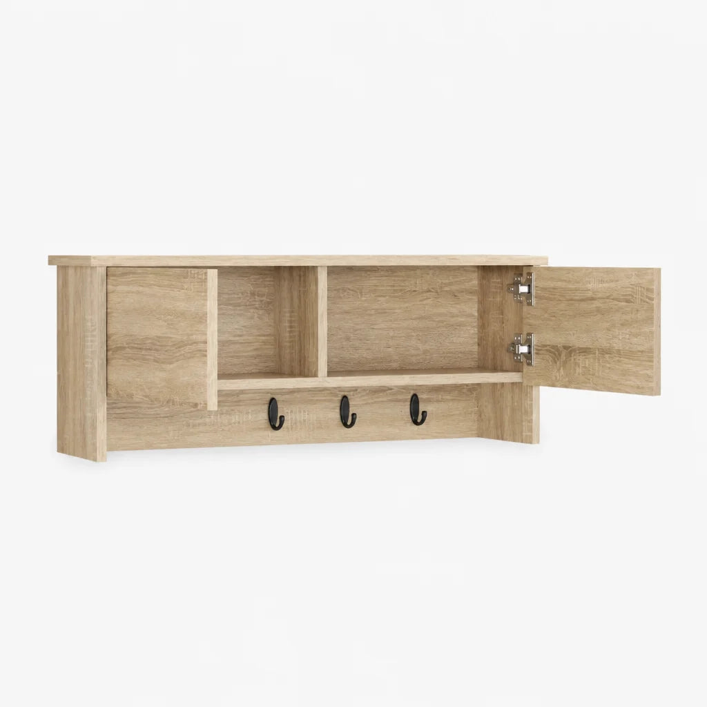 Eiche Paneel Garderobe
