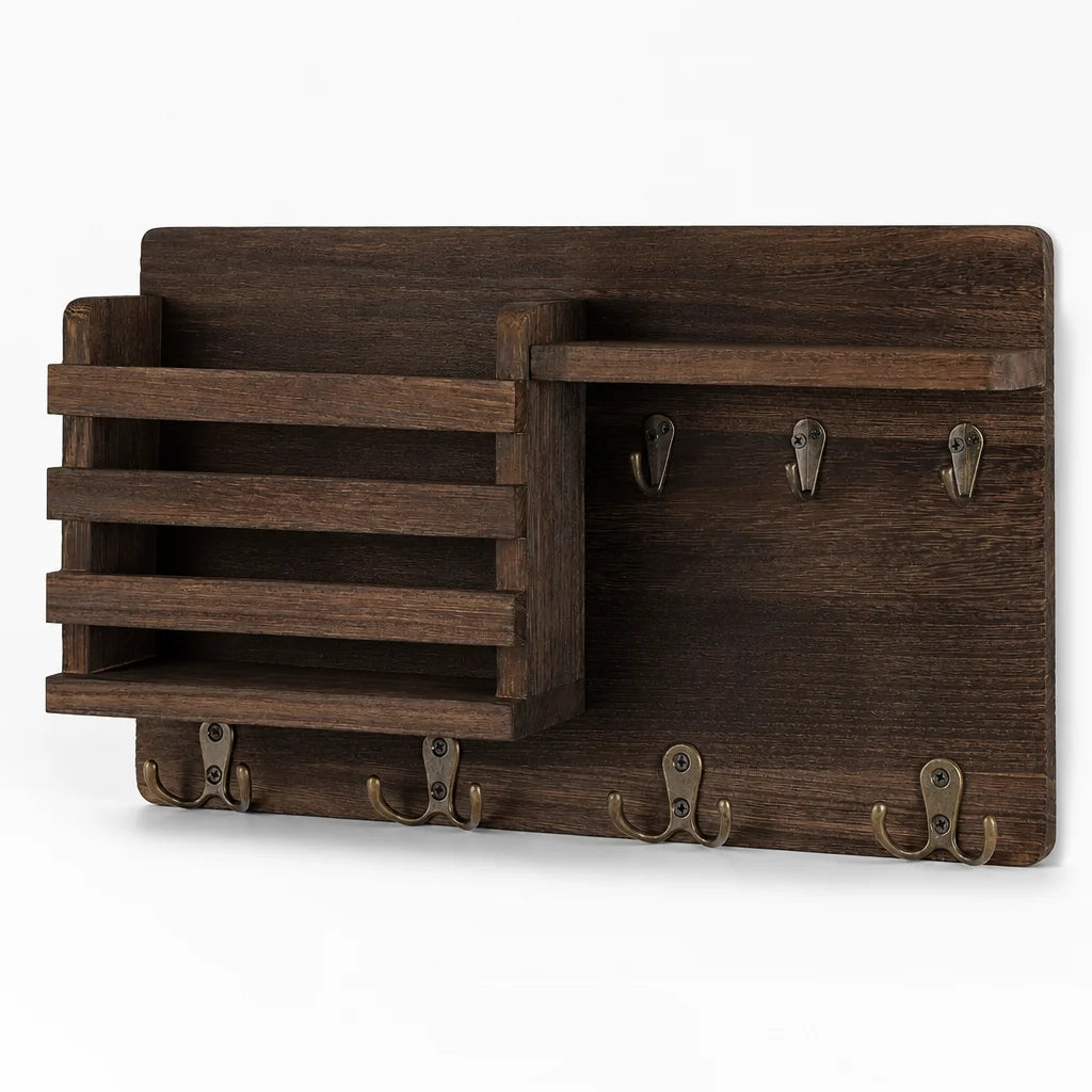 Garderobe Ablage Holz
