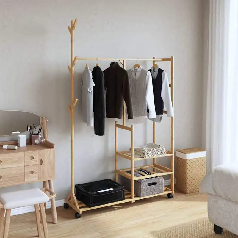 Garderobe Auf Rollen Holz