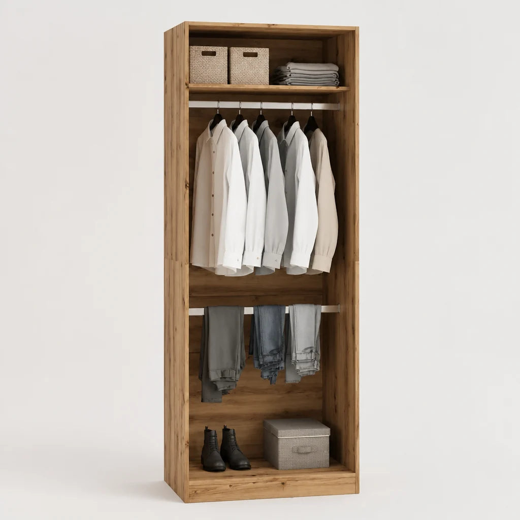 Garderobe Echtholz Eiche