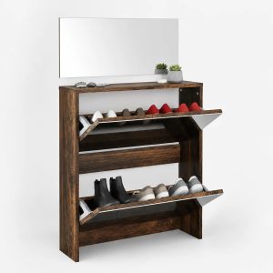 Garderobe Eiche Mit Spiegel