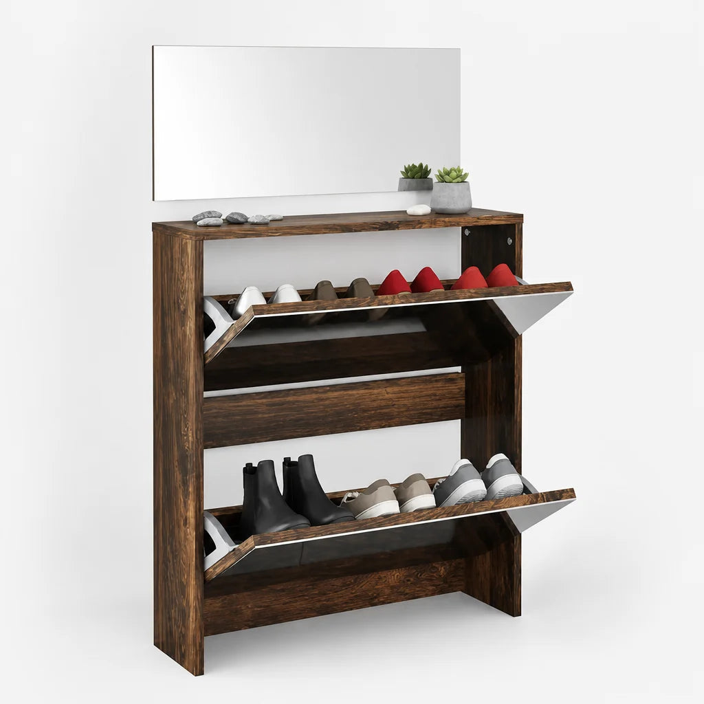 Garderobe Eiche Mit Spiegel