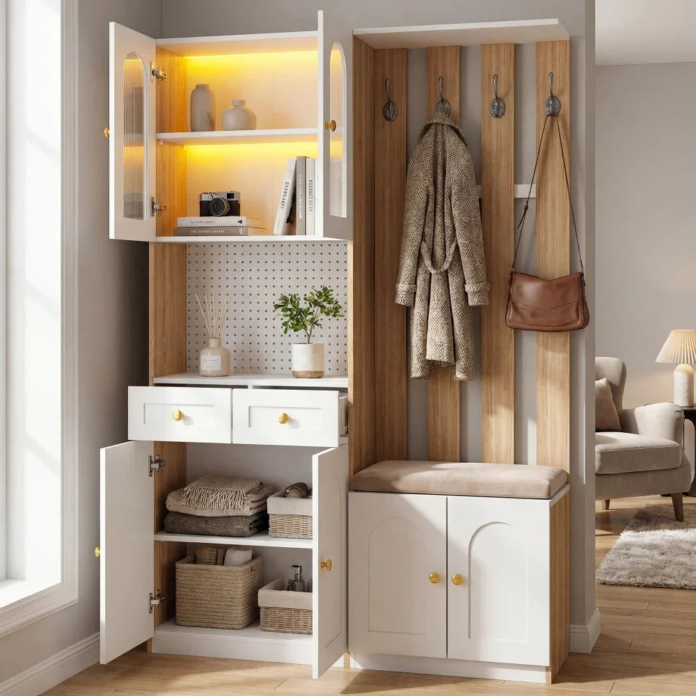 Garderobe Flur Eiche