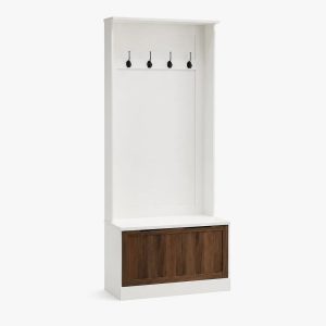 Garderobe Flur Weiß Holz