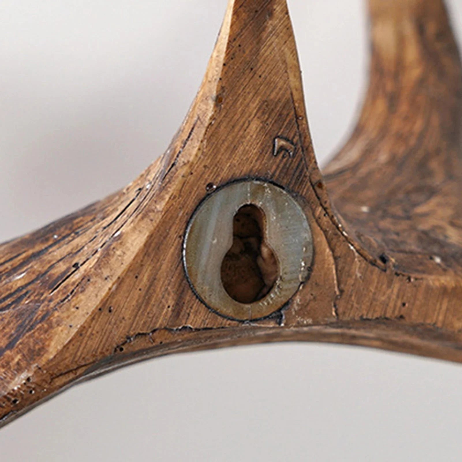 Garderobe Geweih Holz