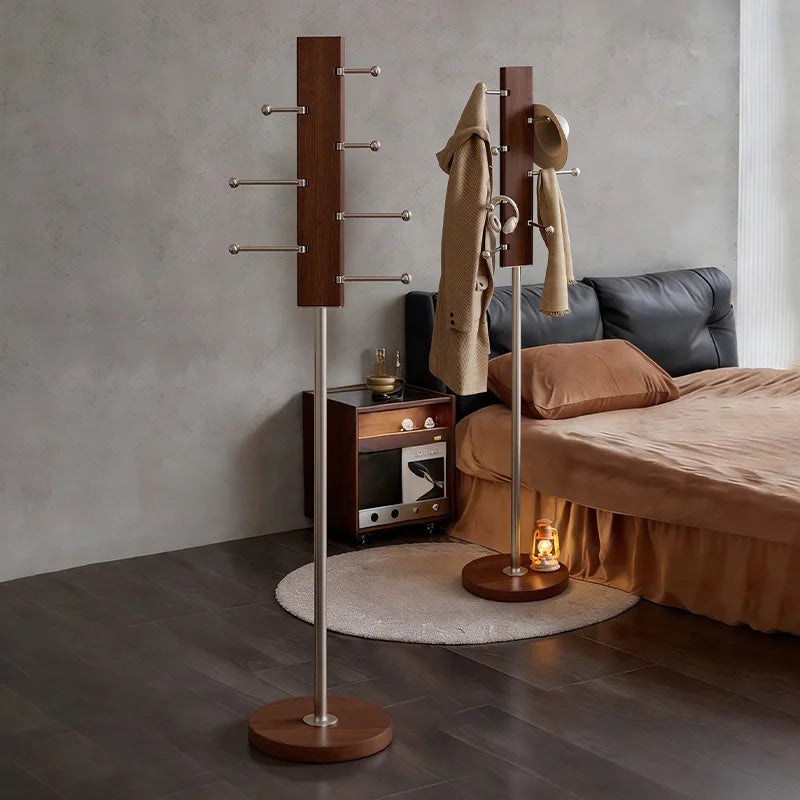 Garderobe Holz Stahl