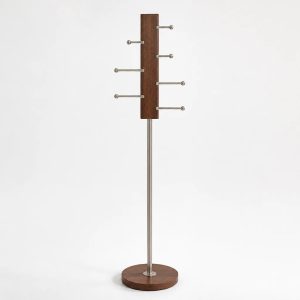 Garderobe Holz Stahl
