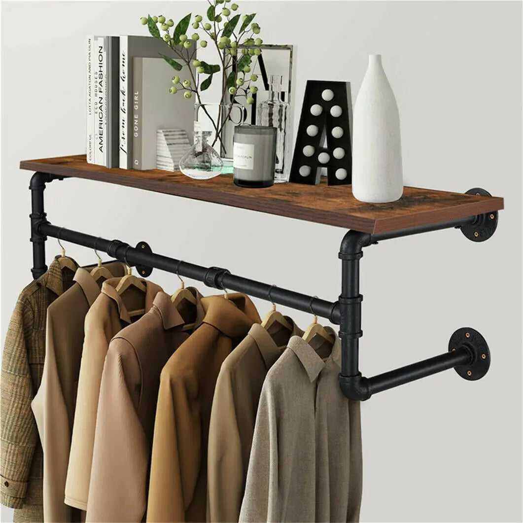 Garderobe Industrial Holz