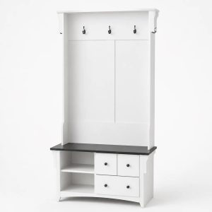 Garderobe Landhausstil Weiß Holz