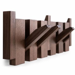 Garderobe Schwarz Holz