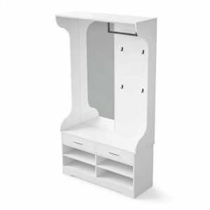 Garderobe Weiß Holz Landhaus