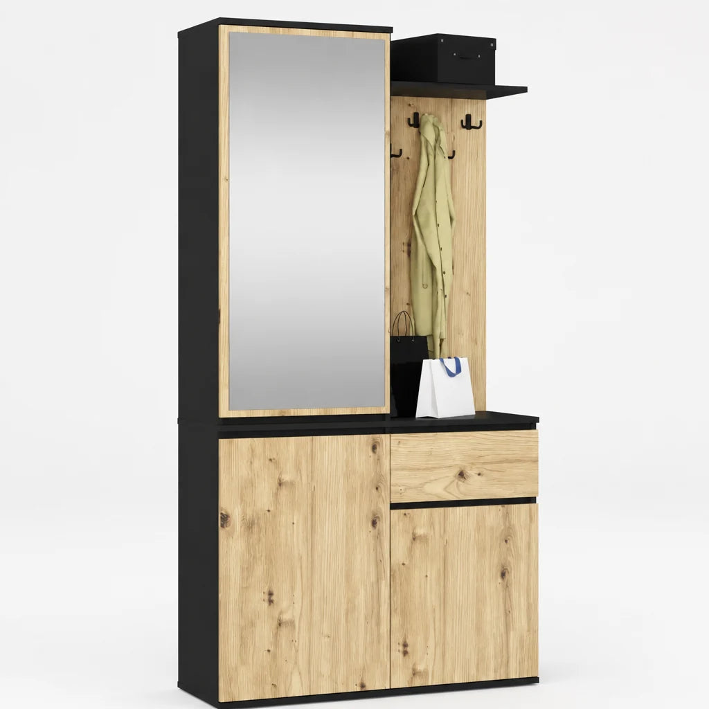 Garderoben Set Artisan Eiche