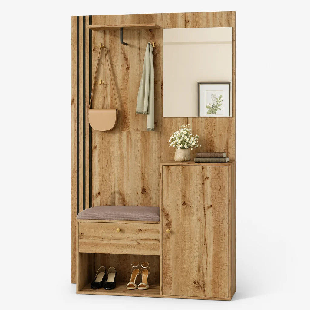 Garderoben Set Buche