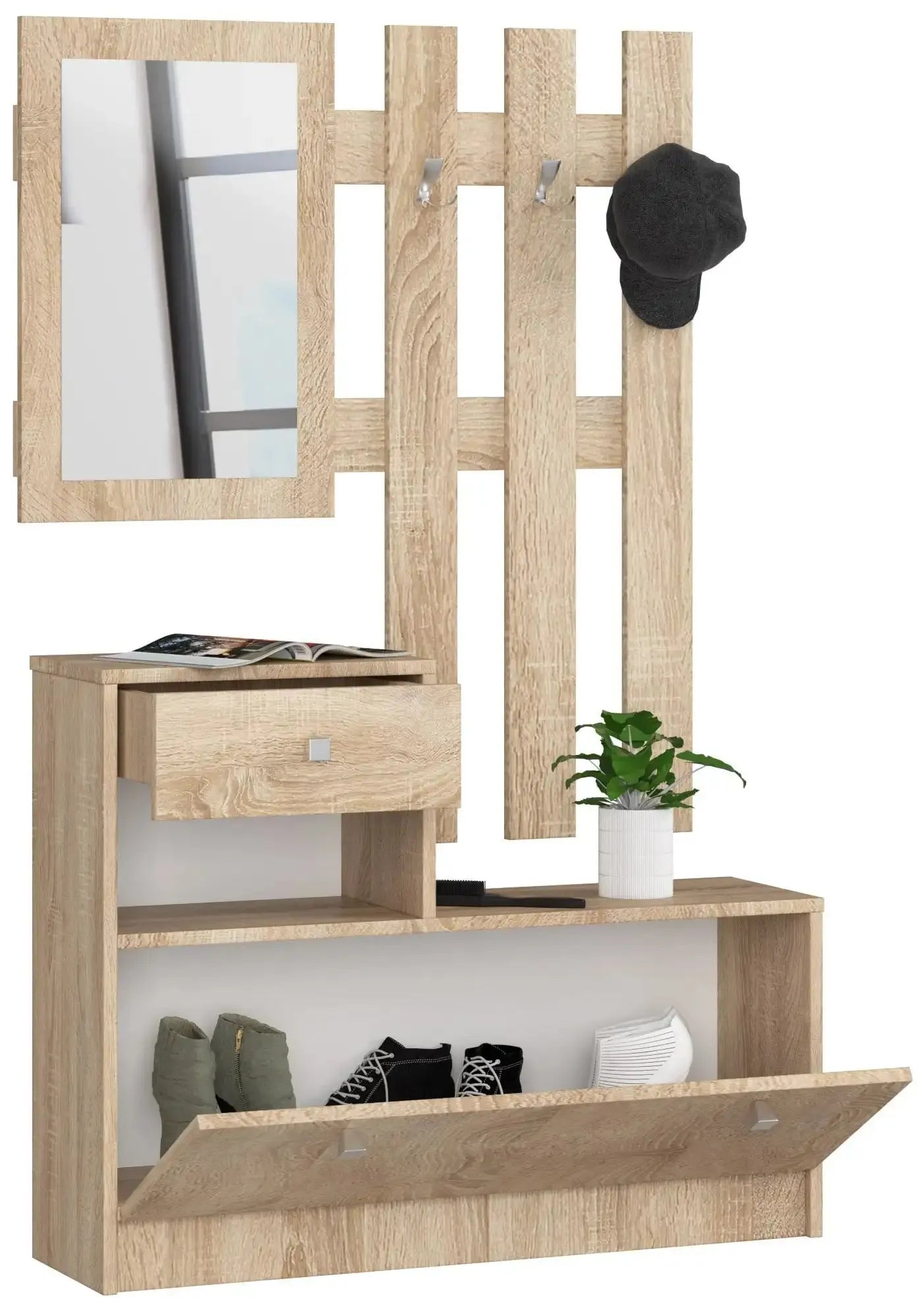 Garderoben Set Sonoma Eiche