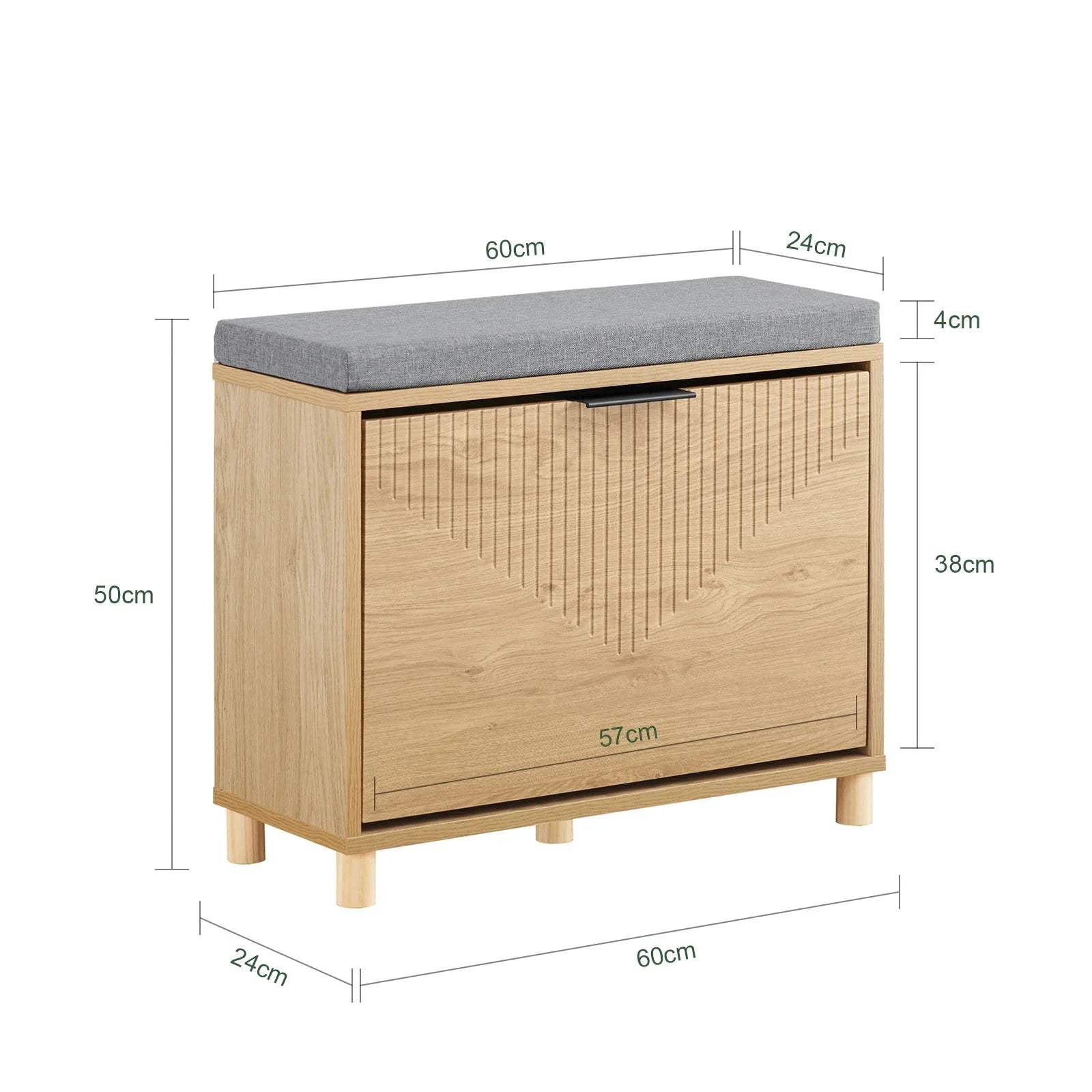 Sitzbank Garderobe Eiche