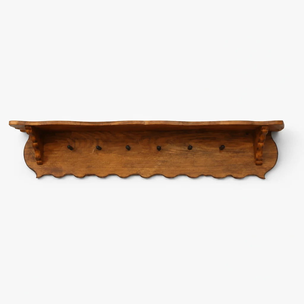 Wandgarderobe Holz Vintage