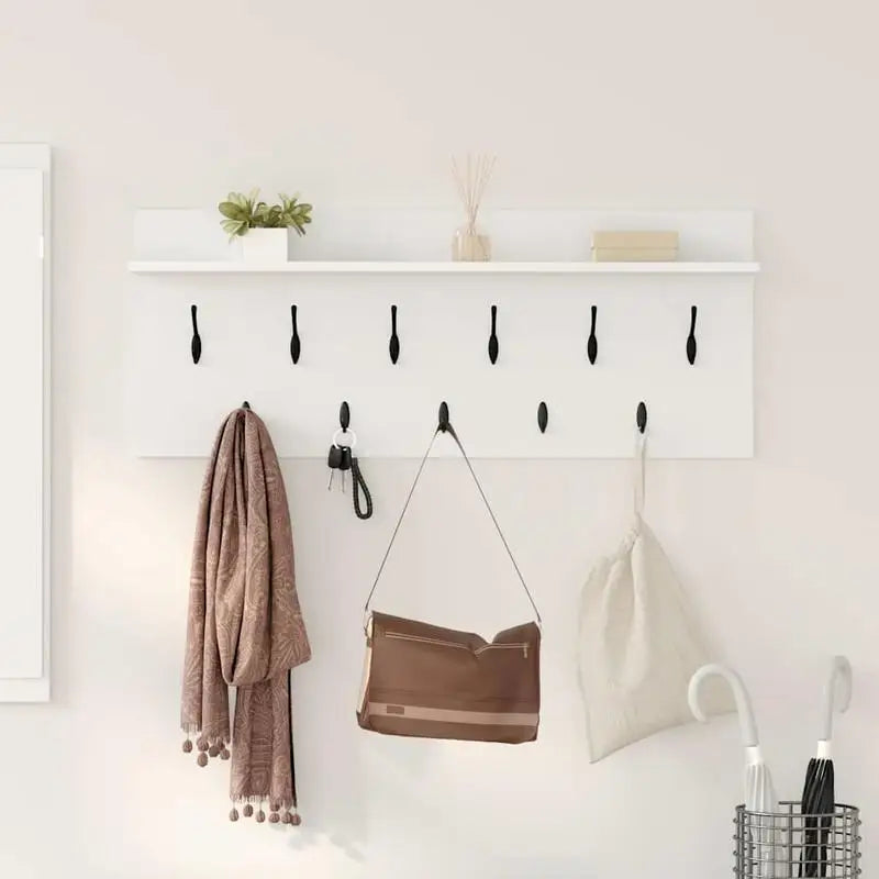Wandgarderobe Holz Weiß